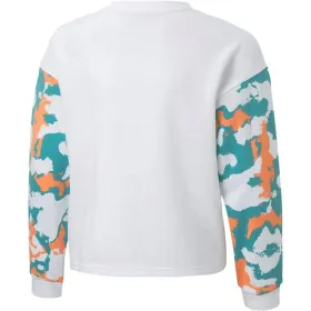 Толстовка без капюшона для девочек Puma Alpha Crew Белый
