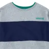 Bērnu Sporta Krekls bez Kapuča Levi's Colorblock Crewneck Gaiši pelēks