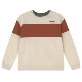Толстовка без капюшона детская Levi's Colorblock Crewneck Жёлтый