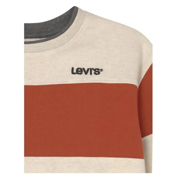 Bērnu Sporta Krekls bez Kapuča Levi's Colorblock Crewneck Dzeltens