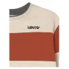 Bērnu Sporta Krekls bez Kapuča Levi's Colorblock Crewneck Dzeltens