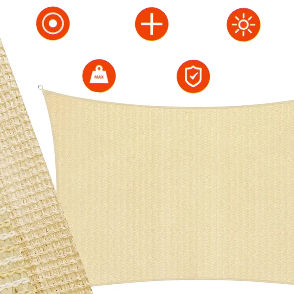 Aurinkopurje Springos SN1069 4 x 3m beige