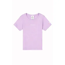 Детский Футболка с коротким рукавом Champion Champion Crewneck Лаванда