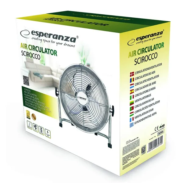 Tafelventilator Esperanza EHF005 Hroms 50 W