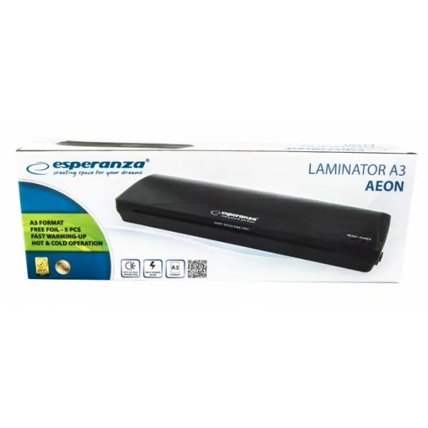 Laminatorius Esperanza Laminator A3 Aeon Juoda