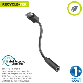 USB-C uz Jack 3.5 mm Adapteris Muvit for Change JDS-C35 Melns