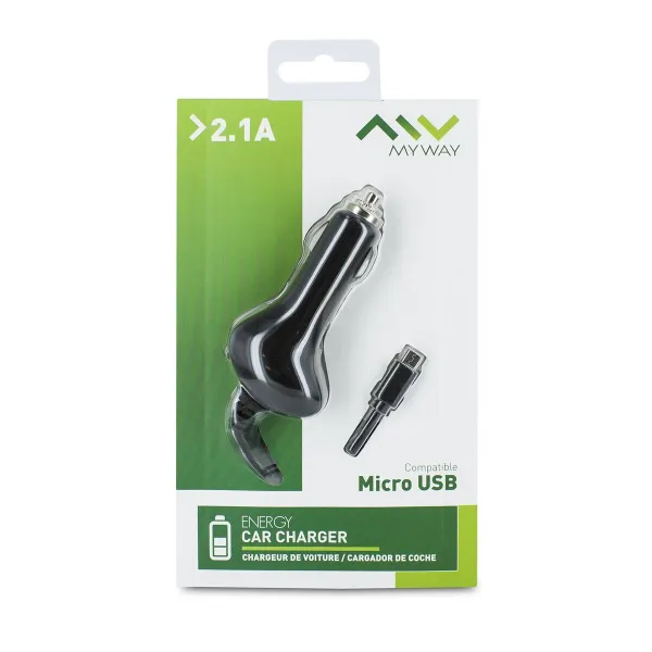 Auto Lādētājs Myway Melns 10,5 W