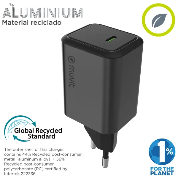 Wall Charger Muvit WUEU66-45-C White 45 W