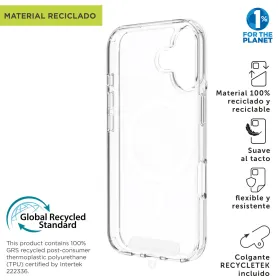 Mobiliojo telefono dėklas Muvit for Change iPhone 17 Skaidrus