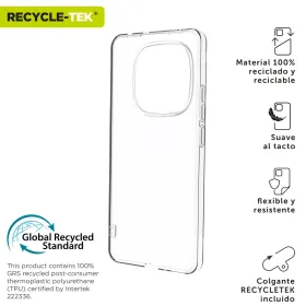 Mobiliojo telefono dėklas Muvit Xiaomi Redmi Note 14 Pro+ 5G Skaidrus