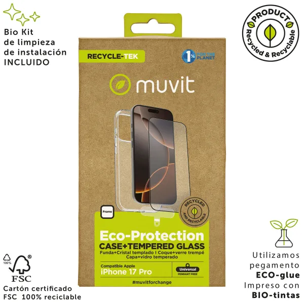 Mobiliojo dėklas ir apsauga Muvit for Change iPhone 17 Pro