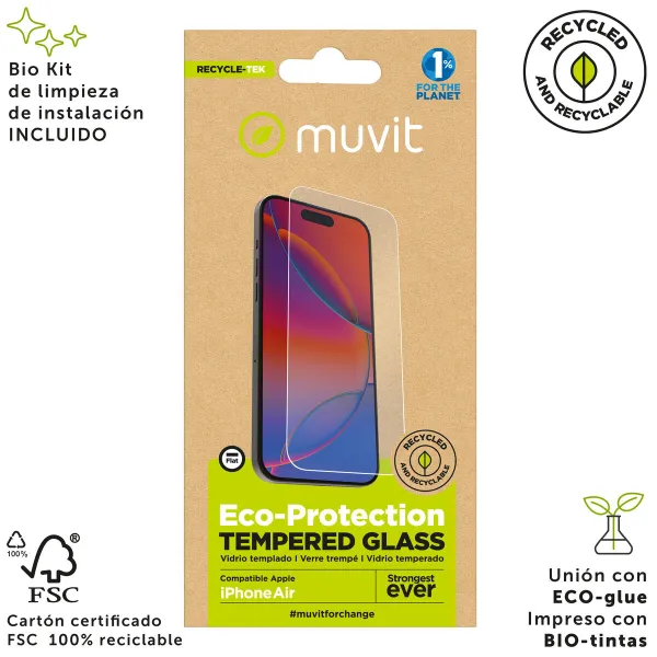 Mobiliojo telefono ekrano apsauga Muvit for Change iPhone 17 Air iPhone 17 Air