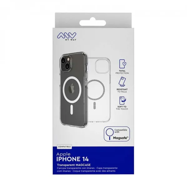 Pārvietojams Pārsegs Myway iPhone 14 Magsafe Caurspīdīgs