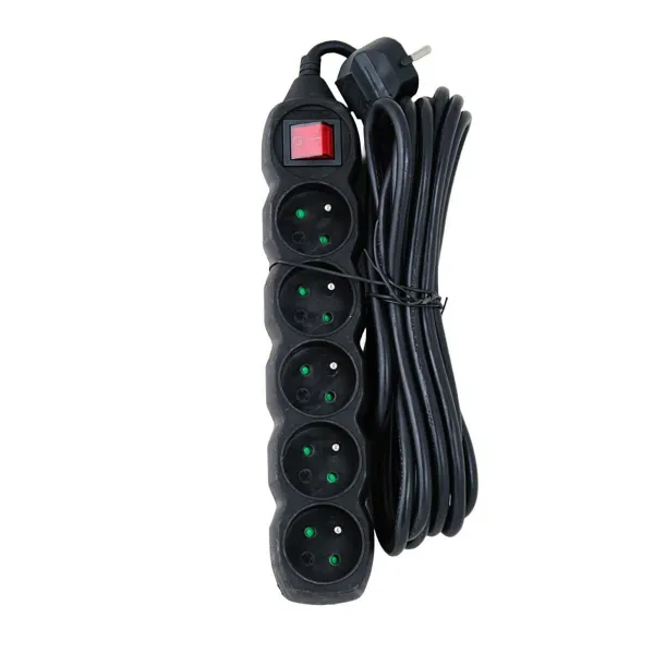 Power Socket - 5 sockets with Switch Esperanza ELK216K 3680 W (5 m)