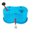 Mop with Bucket Esperanza EHS005 Sinine Valge Mikrofiiber