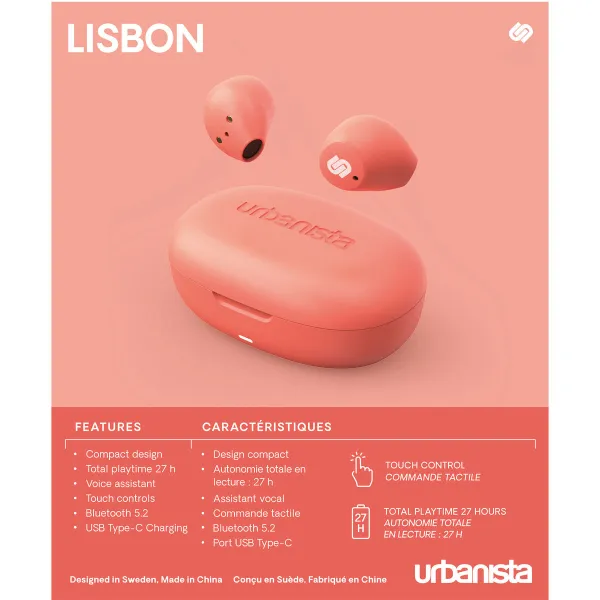 Bezvadu Austiņas Urbanista Lisbon