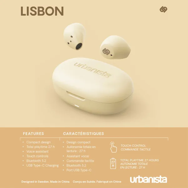 Bezvadu Austiņas Urbanista Lisbon