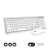 Klaviatūra un Bezvadu Pele Subblim SUBKBC-DCEP10 Sudrabains Spāņu Qwerty