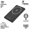 Powerbank Muvit for Change Juoda Aliuminis 5000 mAh