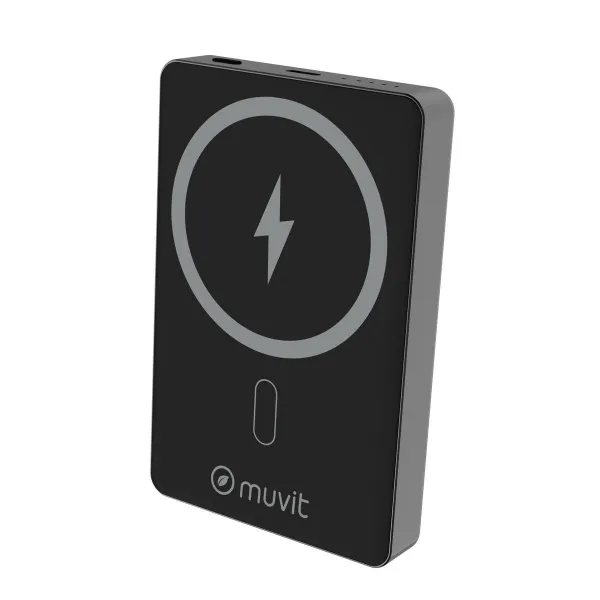 Powerbank Muvit for Change Melns Alumīnijs 10000 mAh