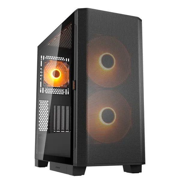 ATX pusiau bokšto tipo korpusas Cougar Airface Flo Juoda