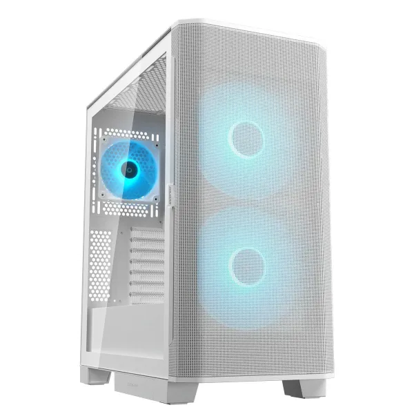 ATX Pus-torņveida Kārba Cougar Airface Flo RGB White Balts