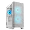 ATX Pus-torņveida Kārba Cougar Airface Flo RGB White Balts
