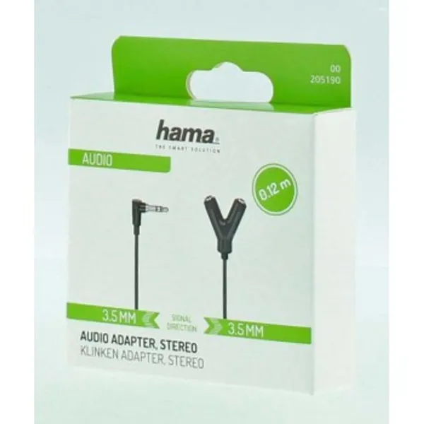 Audio ligzdas (3.5 mm) Sadalītājkabelis Hama 00205190 20 cm