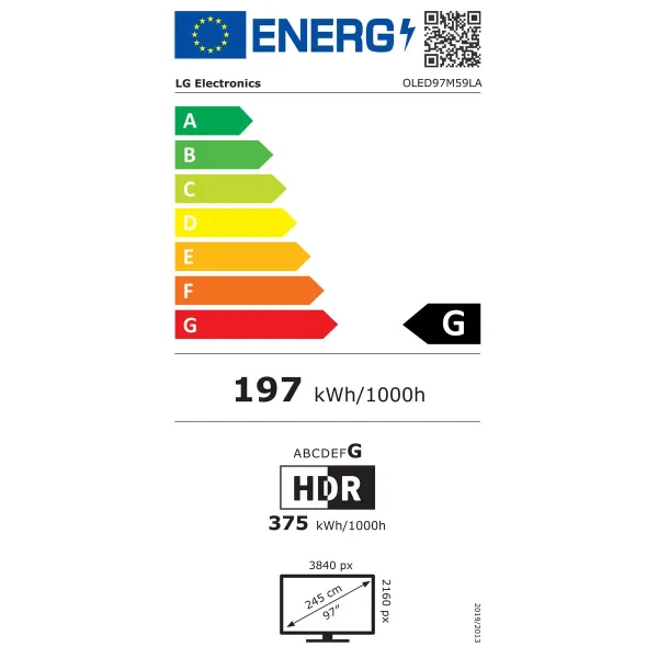 Smart TV LG OLED97M59LA 4K Ultra HD 97" HDR OLED