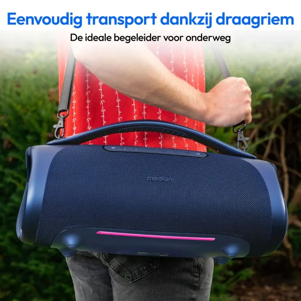 Nešiojamos Bluetooth garso kolonėlės Medion 50077082 Mėlyna 100 W 4 W