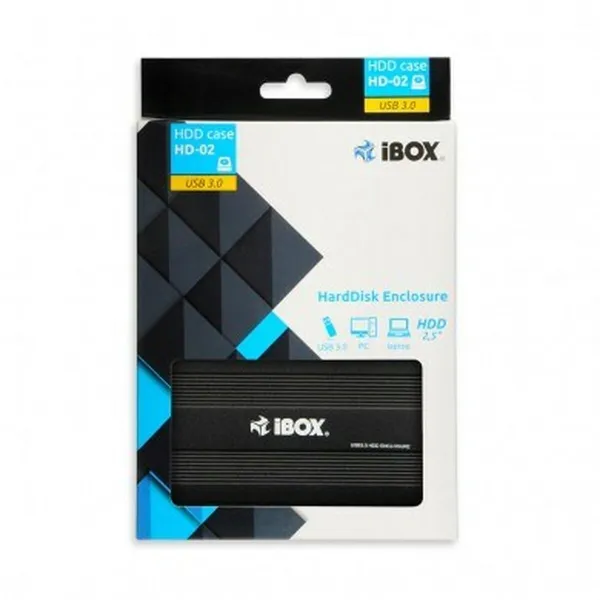 External Box Ibox IEU3F02 Black 2,5