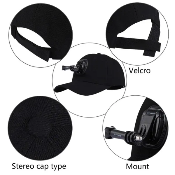 Puluz cap with sports camera mount (DJI, GoPro, Insta360)