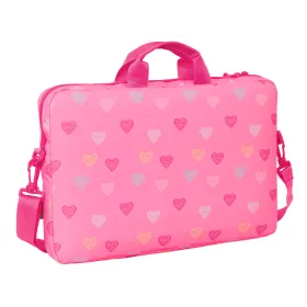 Kannettavan salkku Benetton Heart Pinkki 40 x 27 x 4 cm