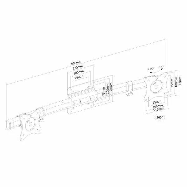 Ekrano laikiklis Neomounts FPMA-CB100