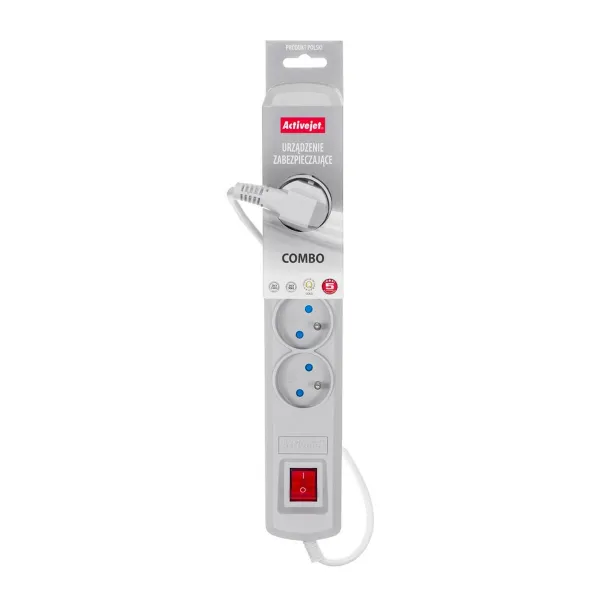 Power Socket - 5 sockets with Switch Activejet ACP-5GN (5 m)