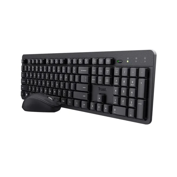 Klaviatūra un Pele Trust 25020 ODYII Melns Spāņu Qwerty