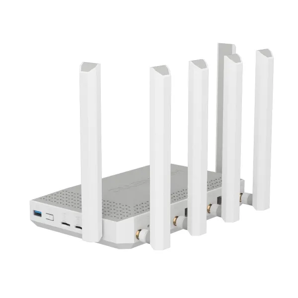 Router Keenetic KN-4110-01-EU White Grey USB 2.0 Ethernet LAN Wi-Fi 6 GHz