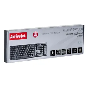 Keyboard Activejet K-3803SW Black QWERTY