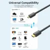 HDMI Kabelis Vention AGIBF 1 m Melns