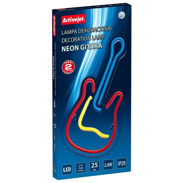 Koristevalot Activejet AJE-NEON GITARA Monivärinen (1 Kappaletta)