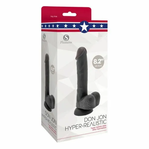 Realistinis vibratorius S Pleasures Don Jon Silikoninis (15 cm)