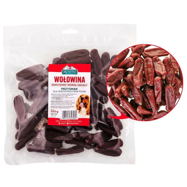Koera suupiste Petitto Veiseliha 500 g