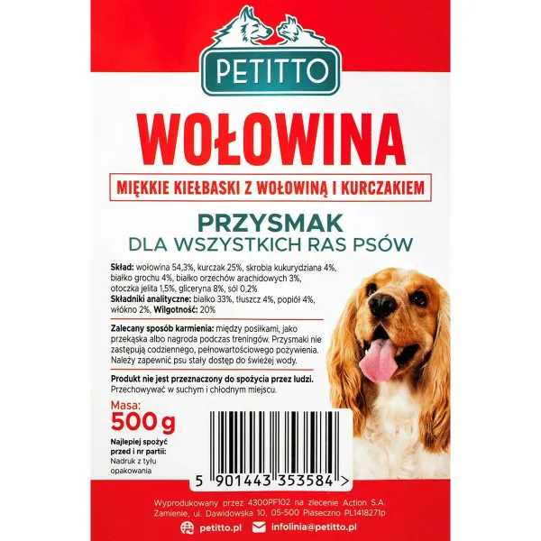 Koera suupiste Petitto Veiseliha 500 g