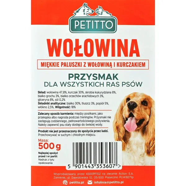 Koera suupiste Petitto Veiseliha 500 g