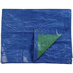 Audekla Nojume EDM 74994 Zils Zaļš Modrá/Zelená Polietilēns 90 g/m² 5 x 8 cm 5 x 8 m Abpusējs