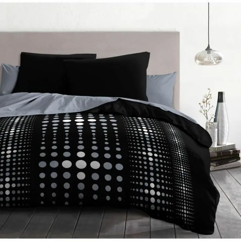 Antklodės užvalkalų rinkinys HOME LINGE PASSION Juoda 240 x 260 cm