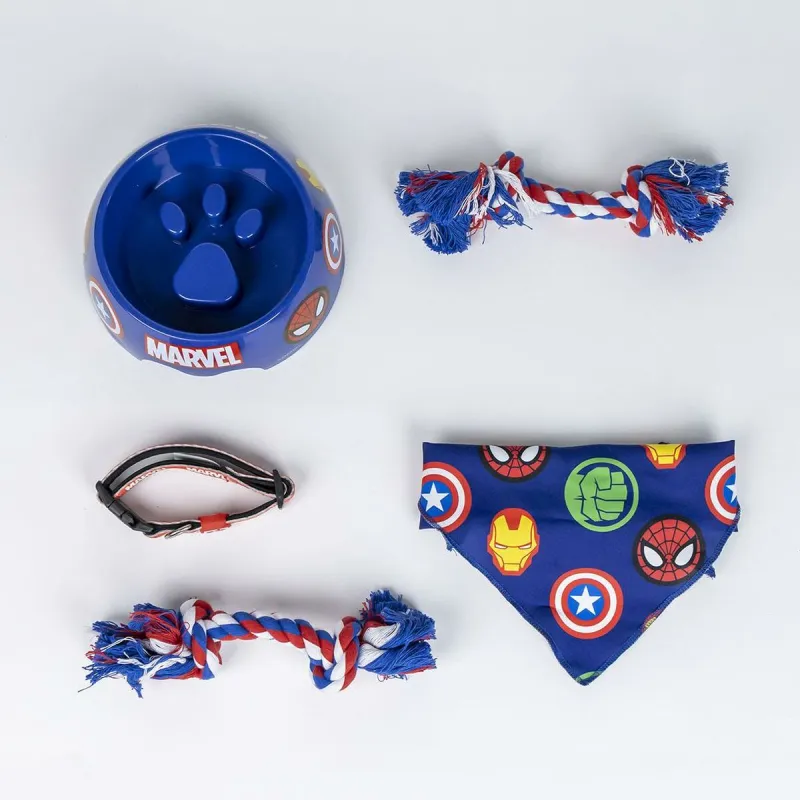 Welcome Gift Set for Dogs The Avengers Blue 28,0 x 30,0 x 6,8 cm 5 Pieces