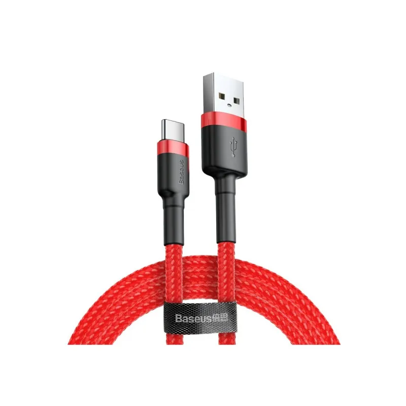 USB A - USB C kabelis Baseus CATKLF-A09 Raudona 50 cm 0,5 m