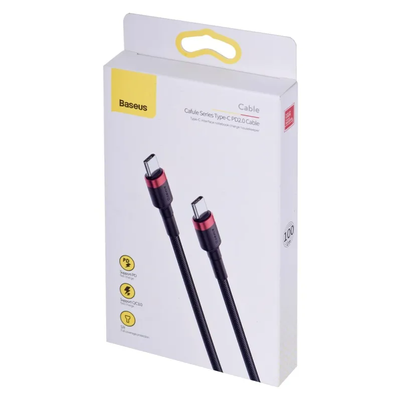 Kabelis USB C Baseus CATKLF-G91 Juoda 1 m