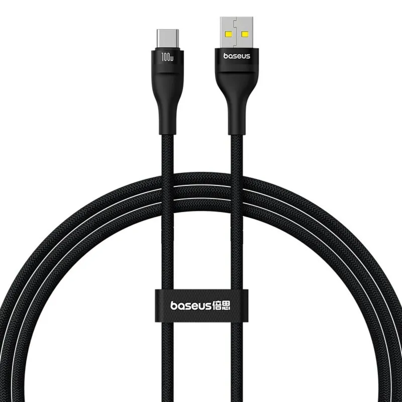 USB A - USB-C kabelis Baseus P10311804111-00 Juoda 1 m